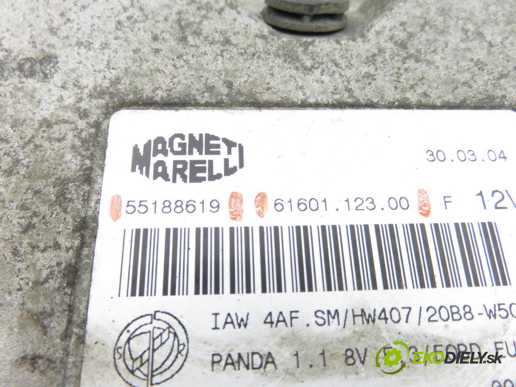 FIAT PANDA (169_) HB 2004 40,00 1.1 - 187 A1.000 1108,00 Riadiaca jednotka Motor 55188619 ; IAW4AFSM ; 6160112300