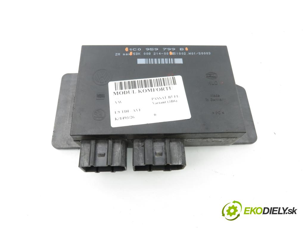 VW PASSAT B5.5 Variant (3B6) KOMBI 2001 96,00 1.9 TDI - AVF 1896,00 MODUL komfortu 1C0959799B ; 5DK00821400