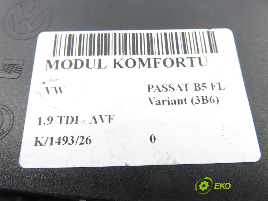 VW PASSAT B5.5 Variant (3B6) KOMBI 2001 96,00 1.9 TDI - AVF 1896,00 MODUL komfortu 1C0959799B ; 5DK00821400
