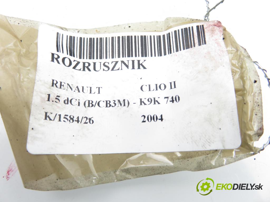 RENAULT CLIO II (BB_, CB_) HB 2004 47,00 1.5 dCi (B/CB3M) - K9K 740 1461,00 Štartér 8200021396 ; M000T86181 (Štartér)