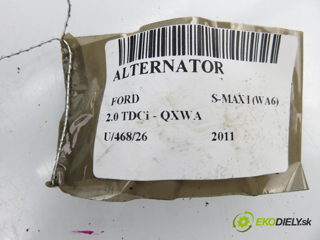 FORD S-MAX (WA6) MINIVAN 2011 103,00 2.0 TDCi - QXWA 1997,00 Alternátor AG9T10300AA (Alternátor)