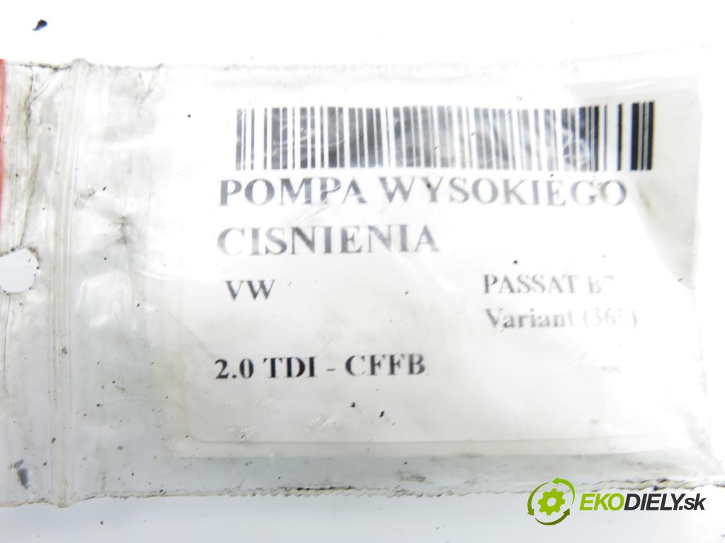 VW PASSAT B7 Variant (365) KOMBI 2012 103,00 2.0 TDI - CFFB 1968,00 Pumpa vysokého tlaku 03L130755L ; 0445010526 ; 10280812