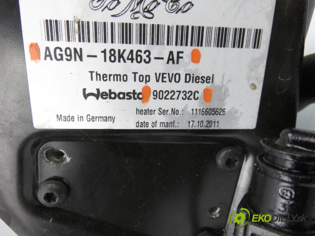 FORD S-MAX (WA6) MINIVAN 2011 103,00 2.0 TDCi - QXWA 1997,00 Webasto AG9N18K463AF ; 9022732C (Webasto (nezávislé kúrenie))
