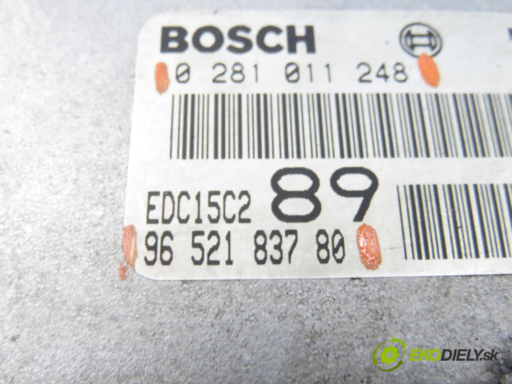 PEUGEOT 307 SW (3H) KOMBI 2004 79,00 2.0 HDI 110 - RHS 1997,00 Riadiaca jednotka Motor 0281011248 ; 9652183780