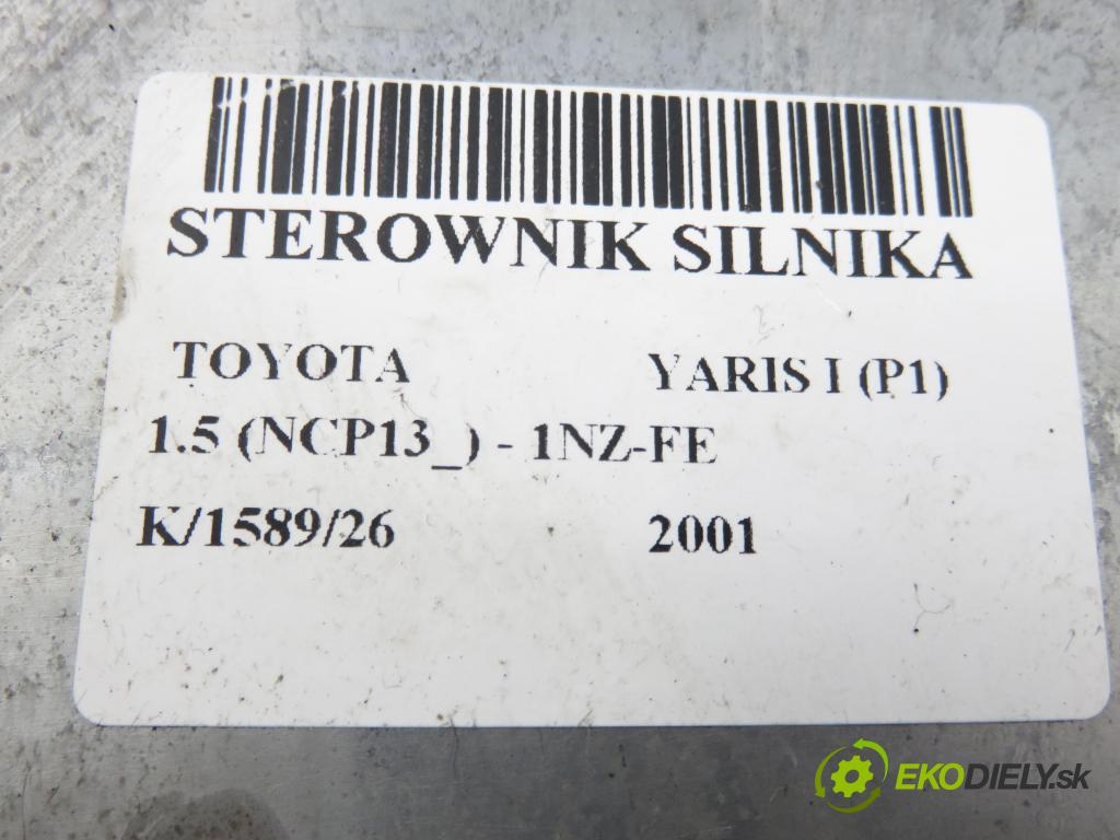 TOYOTA YARIS (_P1_) HB 2001 78,00 1.5 (NCP13_) - 1NZ-FE 1497,00 řídící jednotka motora 8966152230 ; 2110008980