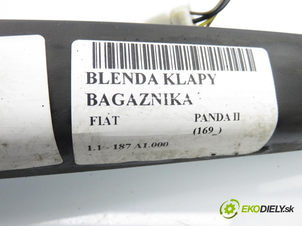 FIAT PANDA (169_) HB 2005 40,00 1.1 54 - 187 A1.000 1108,00 Zadné čelo dverí kufor