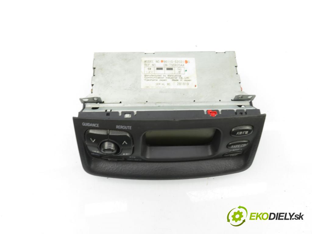 TOYOTA YARIS (_P1_) HB 2001 78,00 1.5 (NCP13_) 106 - 1NZ-FE 1497,00 RADIO 8611052021