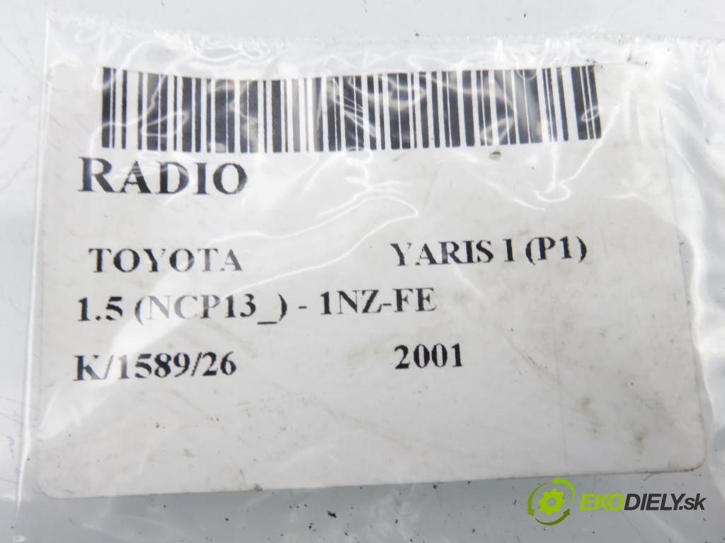 TOYOTA YARIS (_P1_) HB 2001 78,00 1.5 (NCP13_) 106 - 1NZ-FE 1497,00 RADIO 8611052021