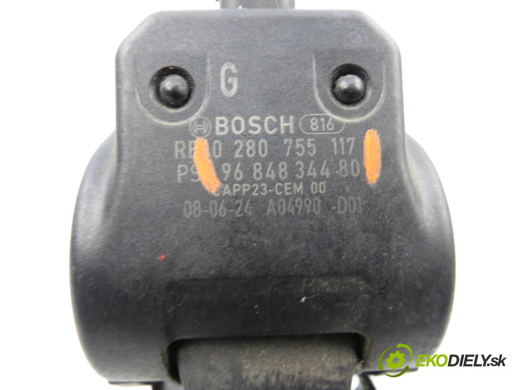 PEUGEOT PARTNER Skrzynia FURGON 2008 66,00 1.6 HDi 16V - 9HX (DV6AUTED4) 1560,00 Potenciometer plynu 0280755117 ; 9684834480 (Potenciometer plynového pedálu)
