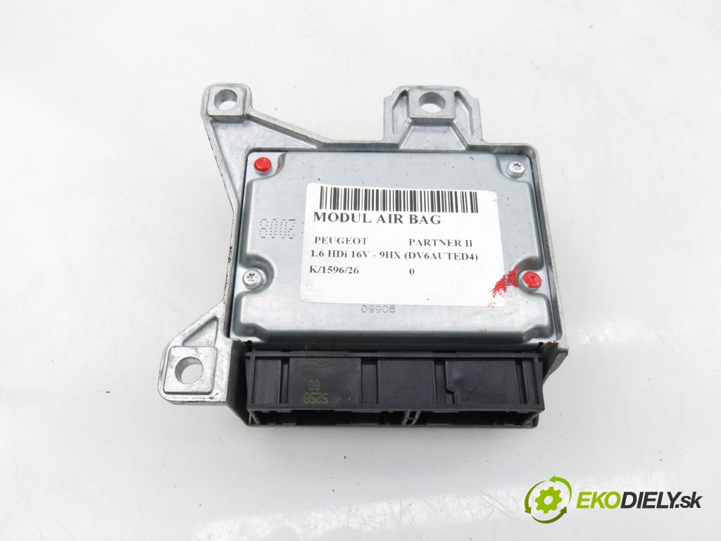 PEUGEOT PARTNER Skrzynia FURGON 2008 66,00 1.6 HDi 16V - 9HX (DV6AUTED4) 1560,00 MODUL air BAG 9665250180