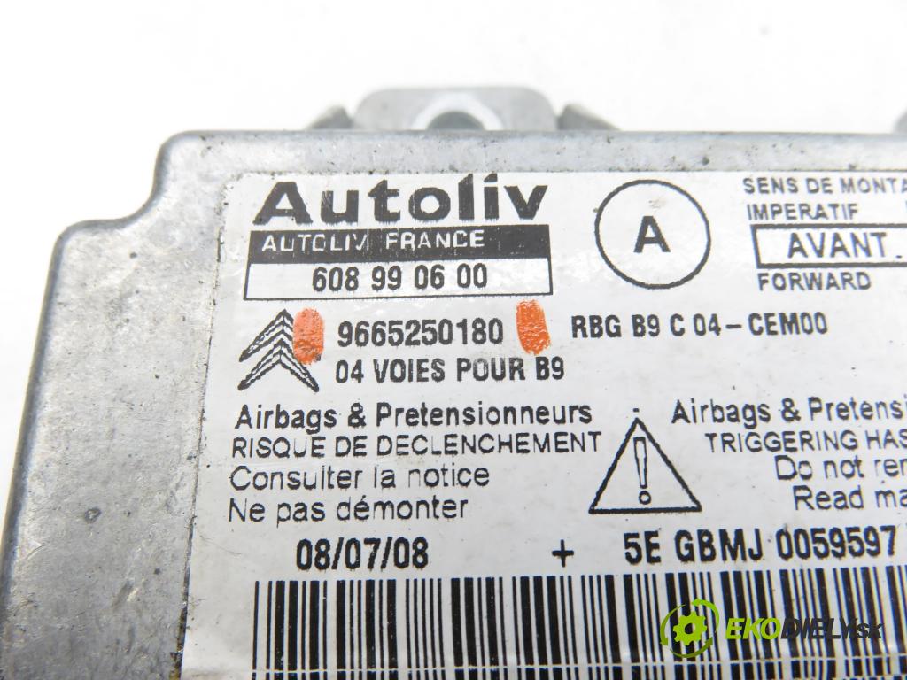 PEUGEOT PARTNER Skrzynia FURGON 2008 66,00 1.6 HDi 16V - 9HX (DV6AUTED4) 1560,00 MODUL air BAG 9665250180