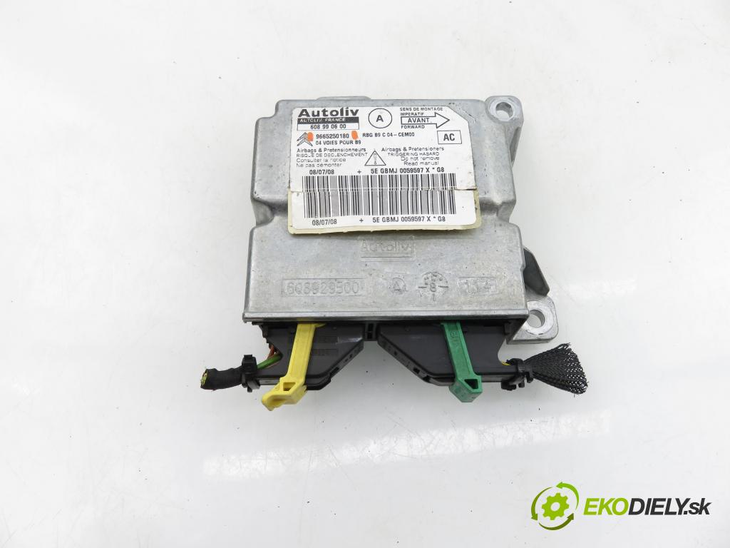 PEUGEOT PARTNER Skrzynia FURGON 2008 66,00 1.6 HDi 16V - 9HX (DV6AUTED4) 1560,00 MODUL air BAG 9665250180