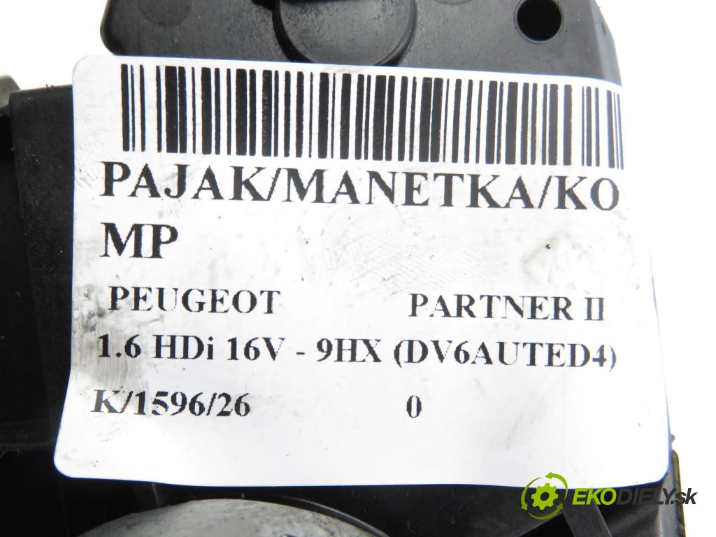 PEUGEOT PARTNER Skrzynia FURGON 2008 66,00 1.6 HDi 16V - 9HX (DV6AUTED4) 1560,00 PAKA/ŘAZENÍ/SADA: 96658428XT
