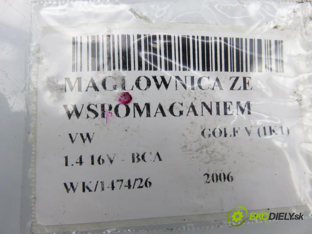 VW GOLF V (1K1) HB 2006 55,00 1.4 16V - BCA 1390,00 řízení ZE posilovačem 1K1423051CJ ; 1K1909144L ; 7805277252