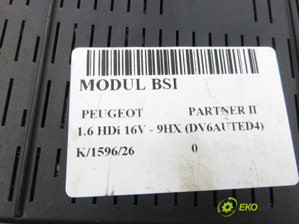PEUGEOT PARTNER Skrzynia FURGON 2008 66,00 1.6 HDi 16V - 9HX (DV6AUTED4) 1560,00 MODUL BSI 966405878001