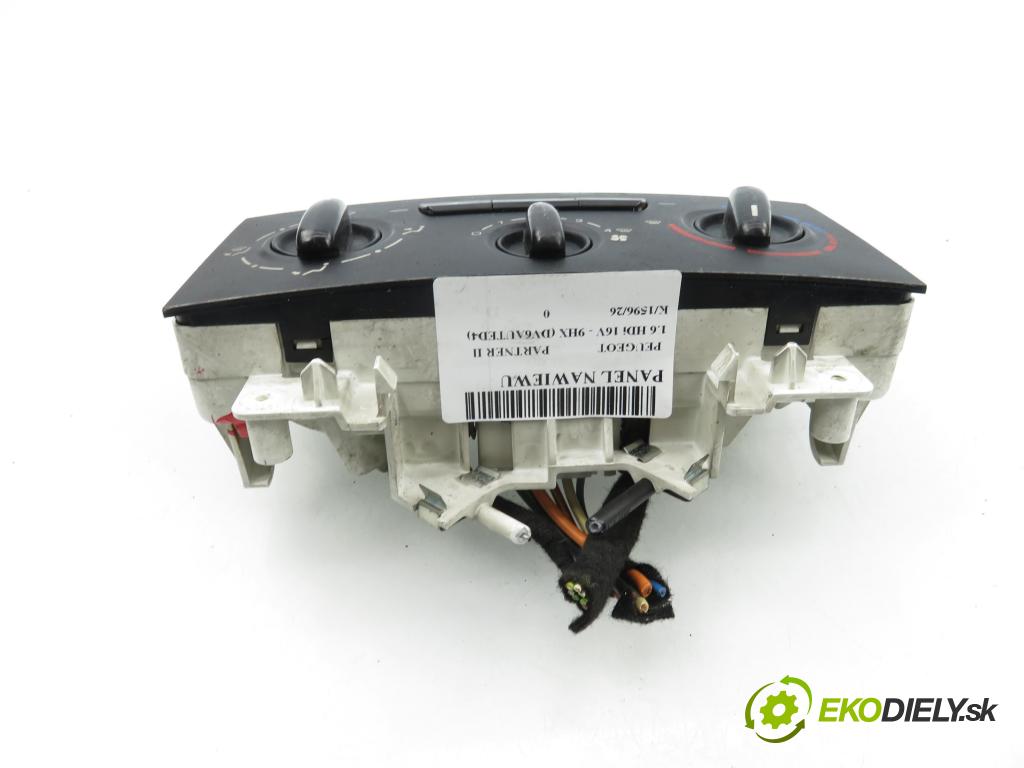 PEUGEOT PARTNER Skrzynia FURGON 2008 66,00 1.6 HDi 16V - 9HX (DV6AUTED4) 1560,00 Panel kúrenia 9662494580