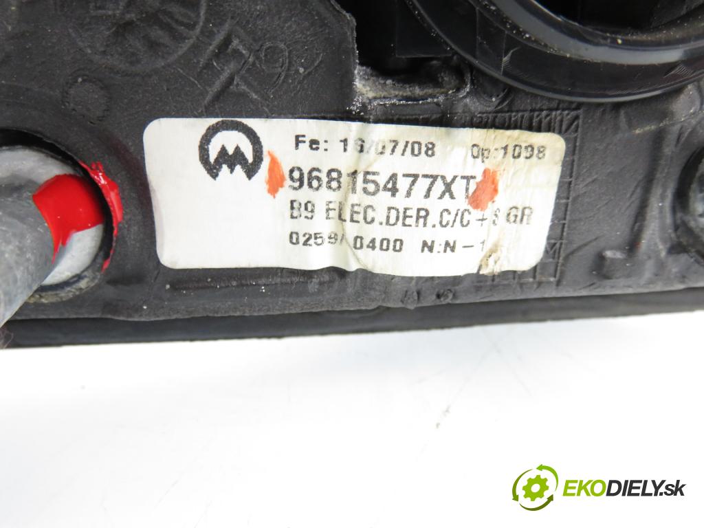 PEUGEOT PARTNER Skrzynia FURGON 2008 66,00 1.6 HDi 16V - 9HX (DV6AUTED4) 1560,00 Spätné zrkadlo 96815477XT