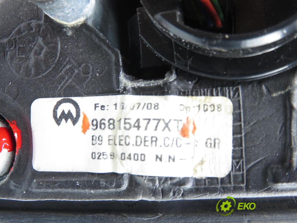 PEUGEOT PARTNER Skrzynia FURGON 2008 66,00 1.6 HDi 16V - 9HX (DV6AUTED4) 1560,00 Spätné zrkadlo 96815477XT