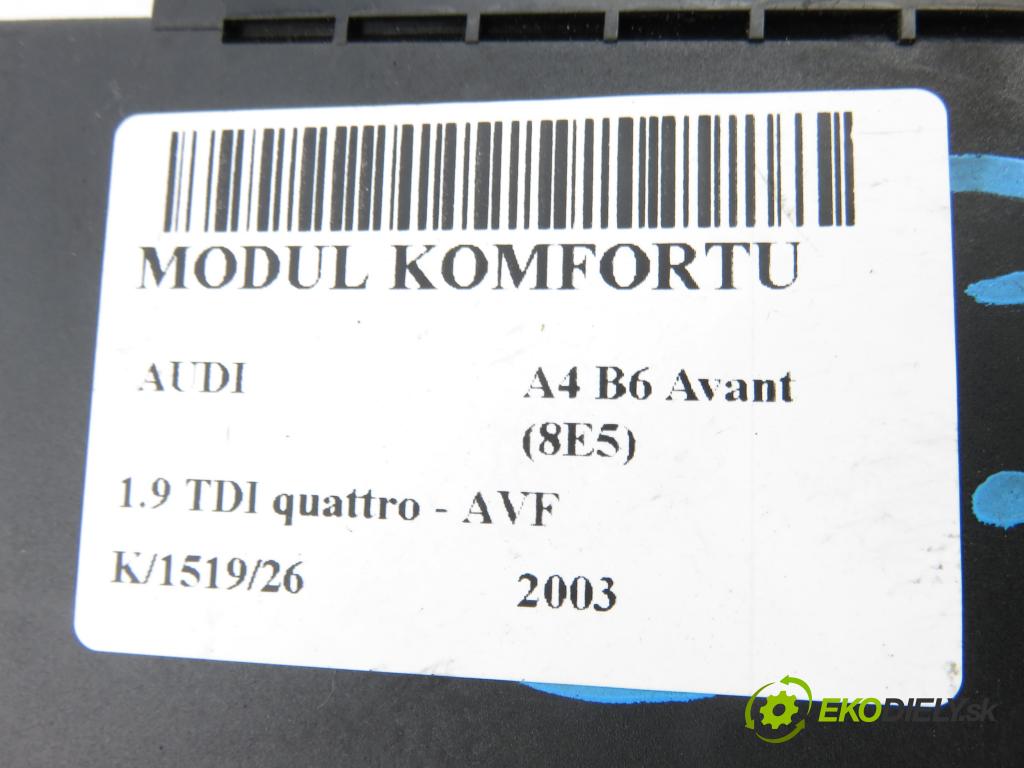 AUDI A4 Avant (8E5, B6) KOMBI 2003 96,00 1.9 TDI quattro - AVF 1896,00 MODUL komfortu 8E0959433BC