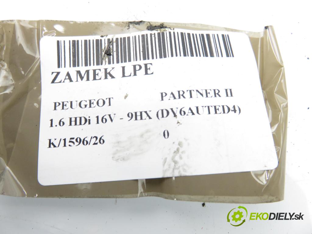 PEUGEOT PARTNER Skrzynia FURGON 2008 66,00 1.6 HDi 16V - 9HX (DV6AUTED4) 1560,00 zámok 828406 ; PSA828406
