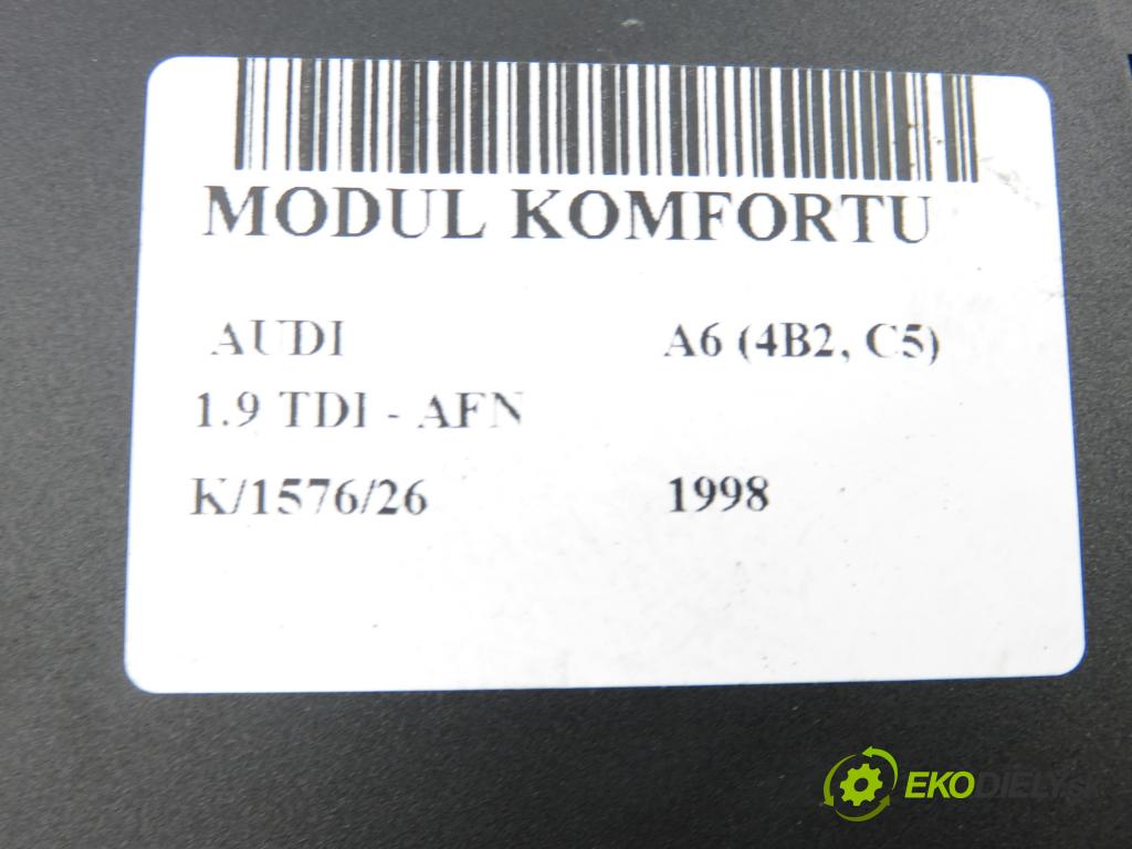 AUDI A6 (4B2, C5) SEDAN 1998 81,00 1.9 TDI - AFN 1896,00 MODUL komfortu 4B0962258A
