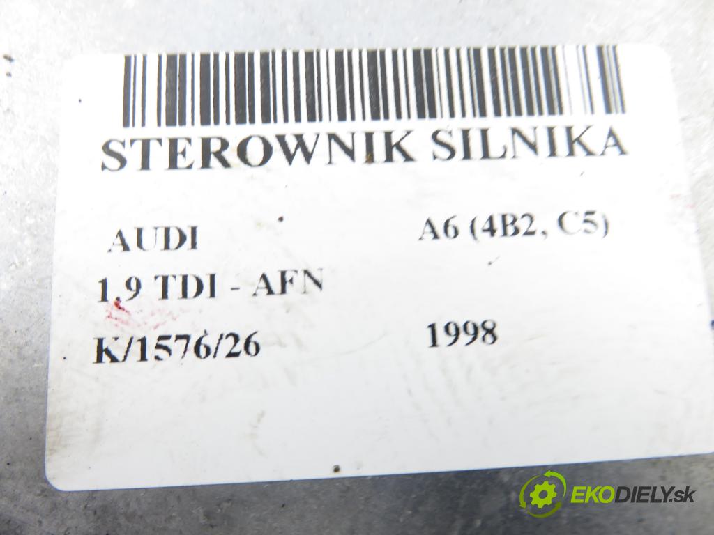 AUDI A6 (4B2, C5) SEDAN 1998 81,00 1.9 TDI - AFN 1896,00 Riadiaca jednotka Motor 0281001808 ; 038906018DG