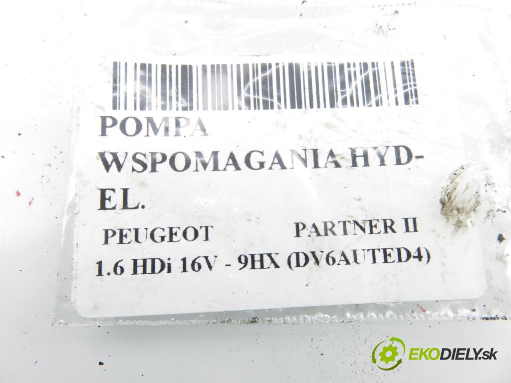 PEUGEOT PARTNER Skrzynia FURGON 2008 66,00 1.6 HDi 16V - 9HX (DV6AUTED4) 1560,00 Pumpa servočerpadlo  (Servočerpadlo)