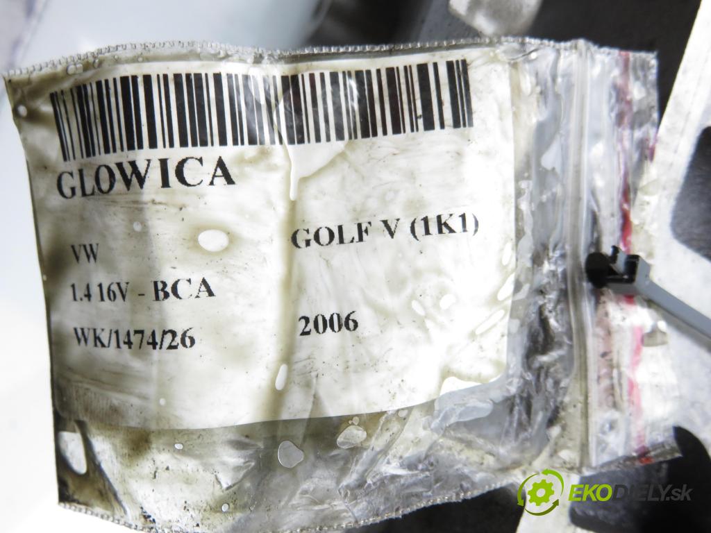VW GOLF V (1K1) HB 2006 55,00 1.4 16V - BCA 1390,00 hlava 03C103358AB