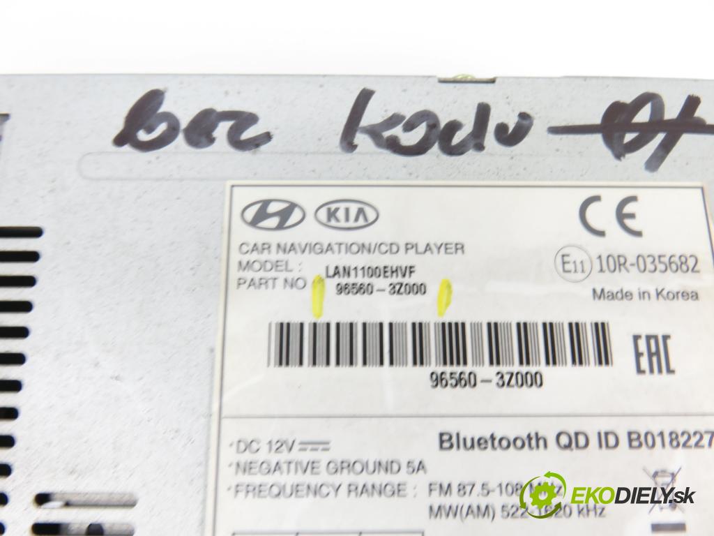 HYUNDAI i40 CW (VF) KOMBI 2014 100,00 1.7 CRDi - D4FD 1685,00 RADIO CD 965603Z000