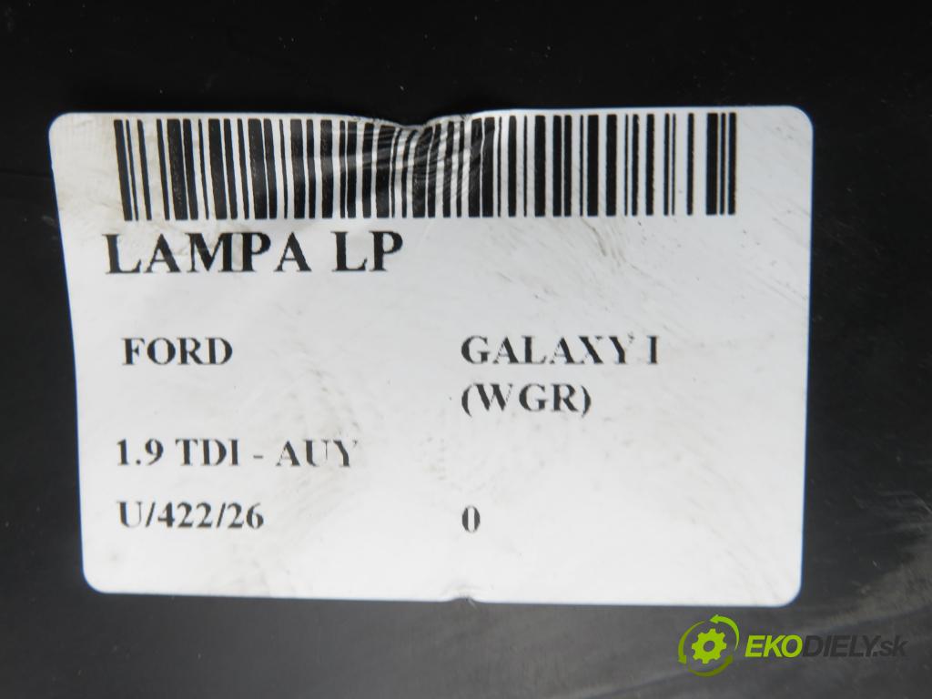 FORD GALAXY (WGR) VAN 2002 85,00 1.9 TDI PD 115 - AUY 1896,00 světlo LP 7M5941015L ; YM2113005EH ; 0301183201