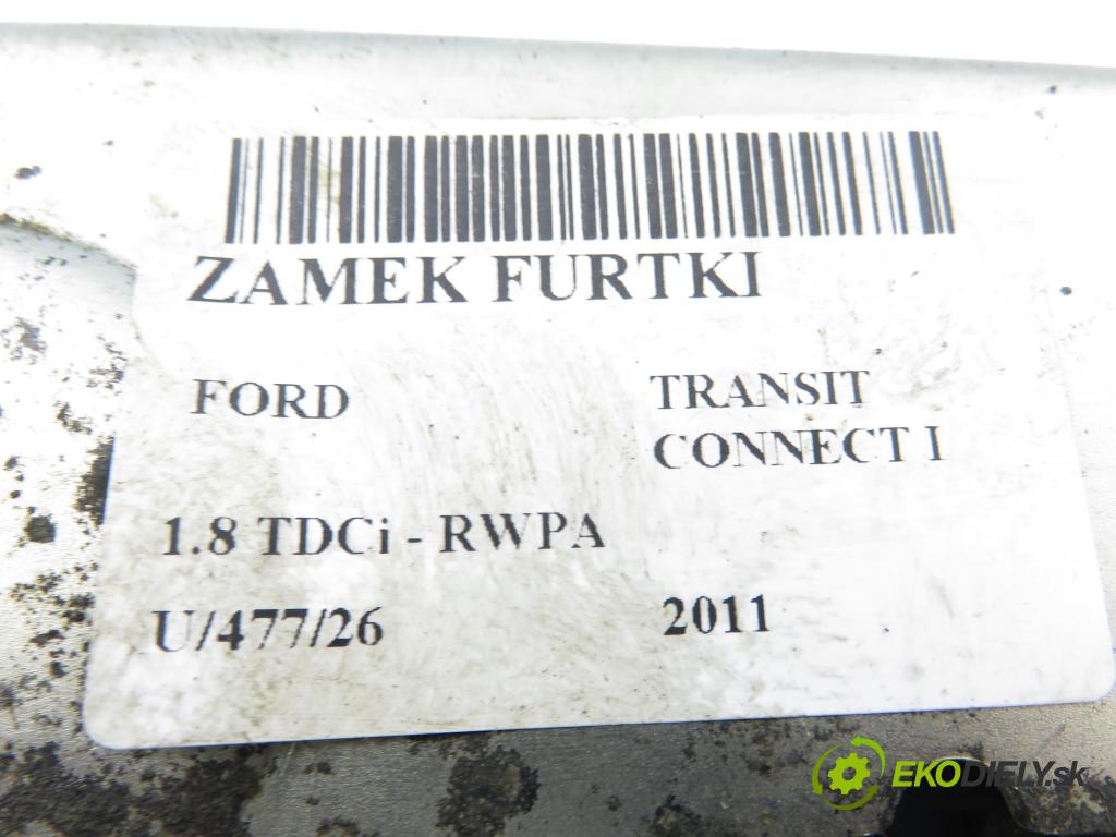 FORD TRANSIT CONNECT (P65_, P70_, P80_) KOMBIVAN 2011 81,00 1.8 TDCi - RWPA 1753,00 zámok dvierka 8T16V43288EB