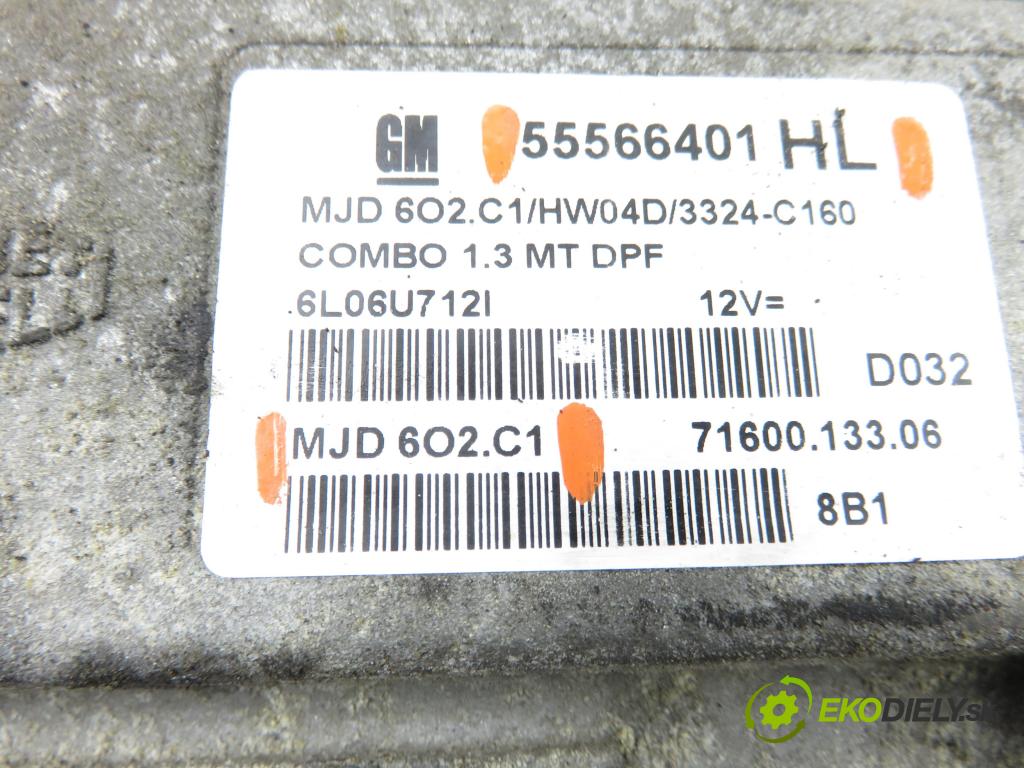 OPEL COMBO Nadwozie pełne/minivan KOMBIVAN 2008 55,00 1.3 CDTI 16V - Z 13 DTJ 1248,00 Riadiaca jednotka Motor 55566401HL ; MJD602C1