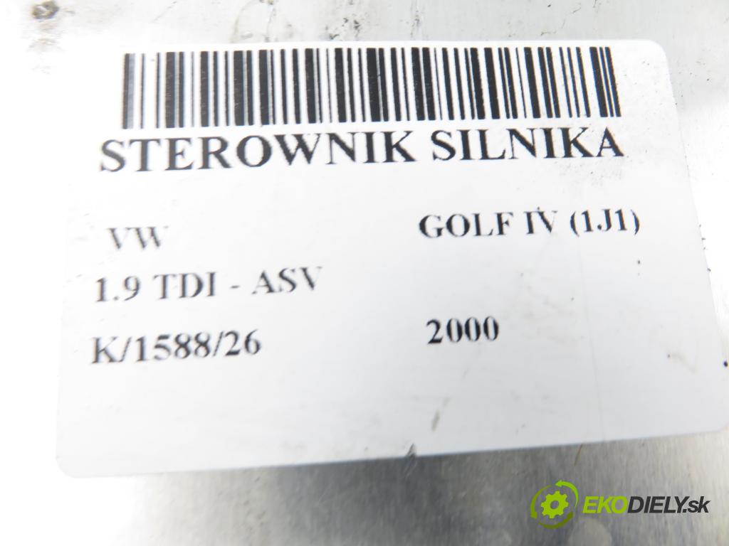 VW GOLF IV (1J1) HB 2000 81,00 1.9 TDI - ASV 1896,00 Riadiaca jednotka Motor 0281010126 ; 038906012AP
