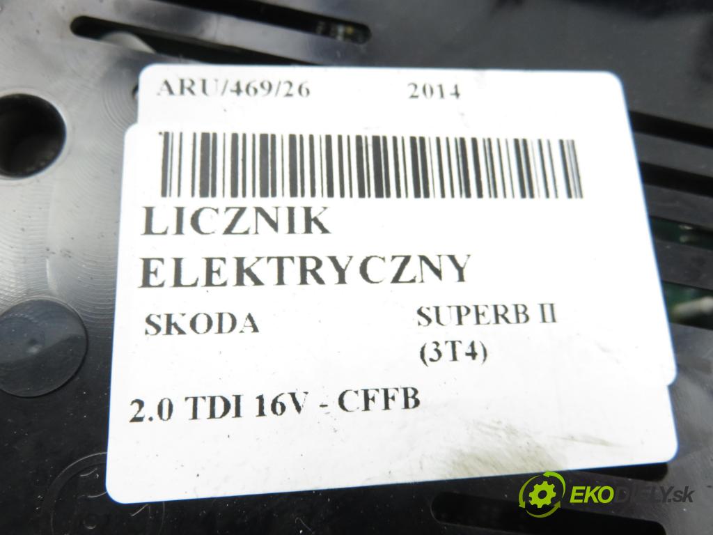 SKODA SUPERB II (3T4) SEDAN 2014 103,00 2.0 TDI 16V - CFFB 1968,00 Prístrojovka elektrický 3T2920841M