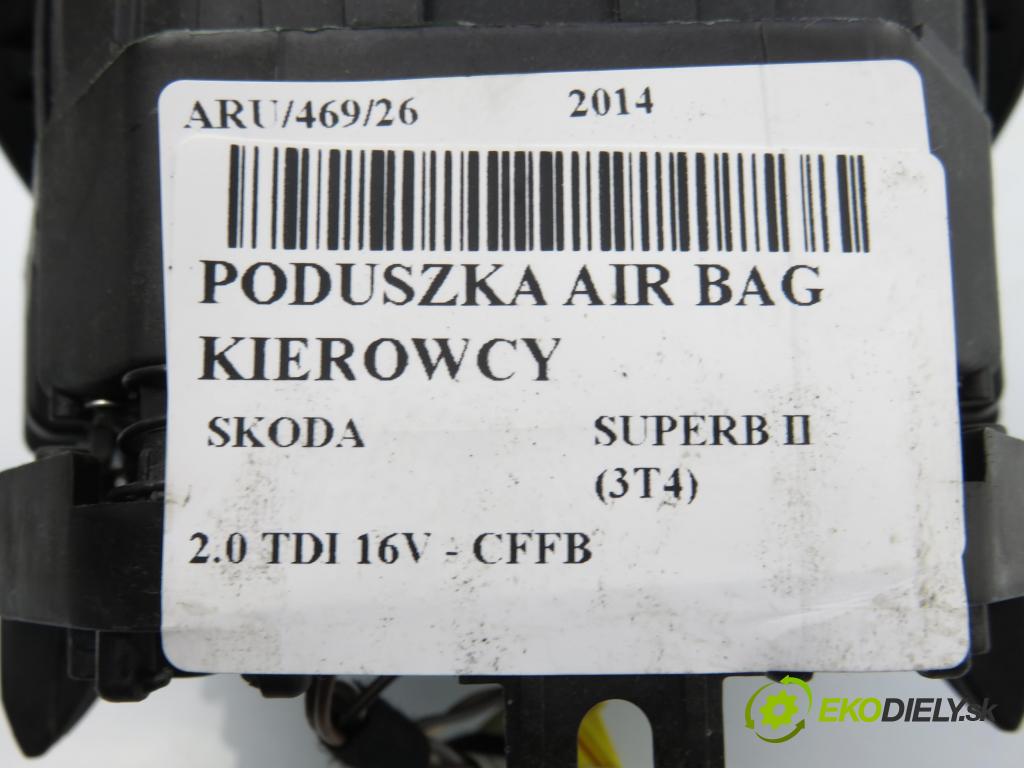 SKODA SUPERB II (3T4) SEDAN 2014 103,00 2.0 TDI 16V - CFFB 1968,00 AirBag air BAG volantu 3T0880201G