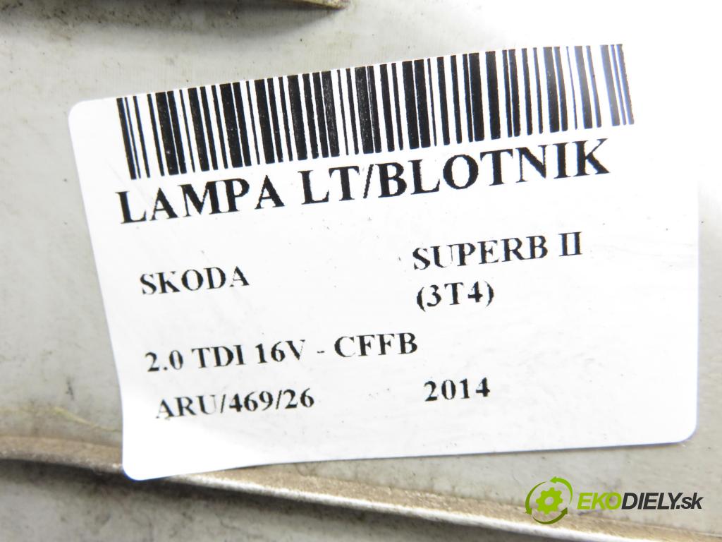 SKODA SUPERB II (3T4) SEDAN 2014 103,00 2.0 TDI 16V - CFFB 1968,00 Svetlo ľavé zadné 3T5945095A