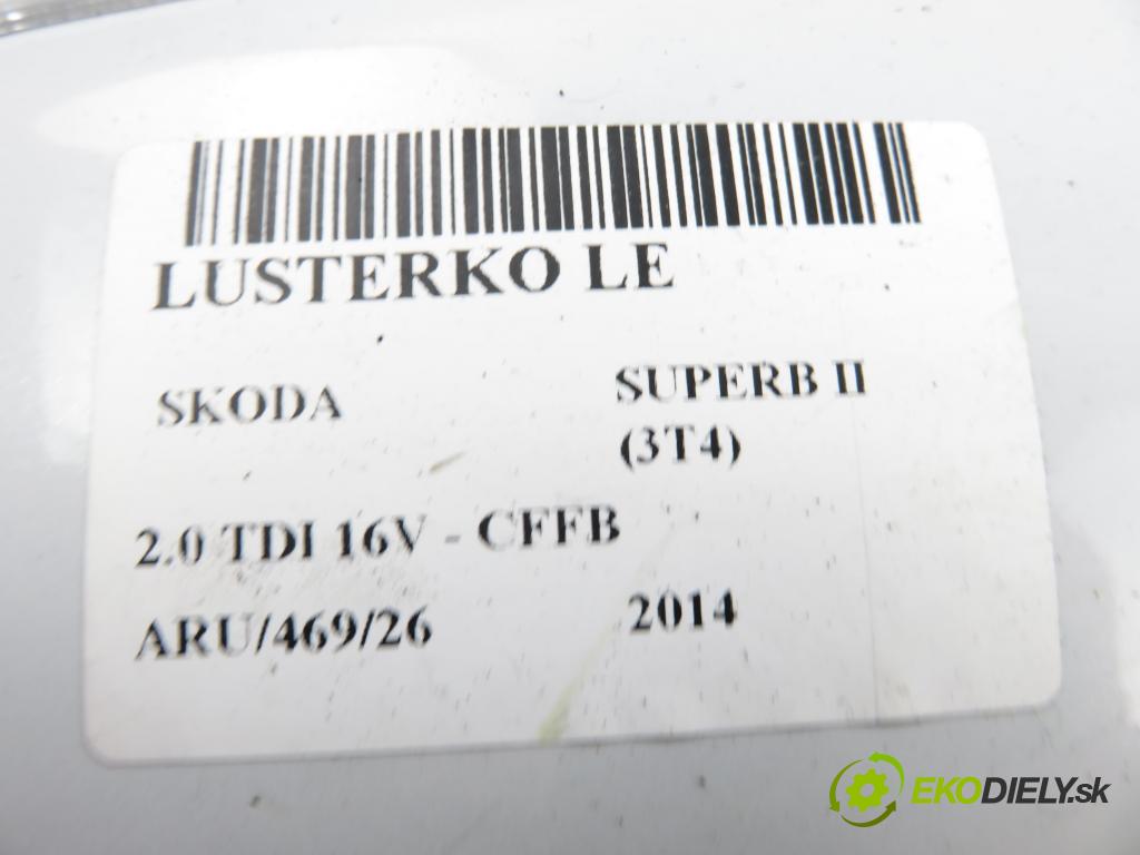SKODA SUPERB II (3T4) SEDAN 2014 103,00 2.0 TDI 16V - CFFB 1968,00 Spätné zrkadlo LE