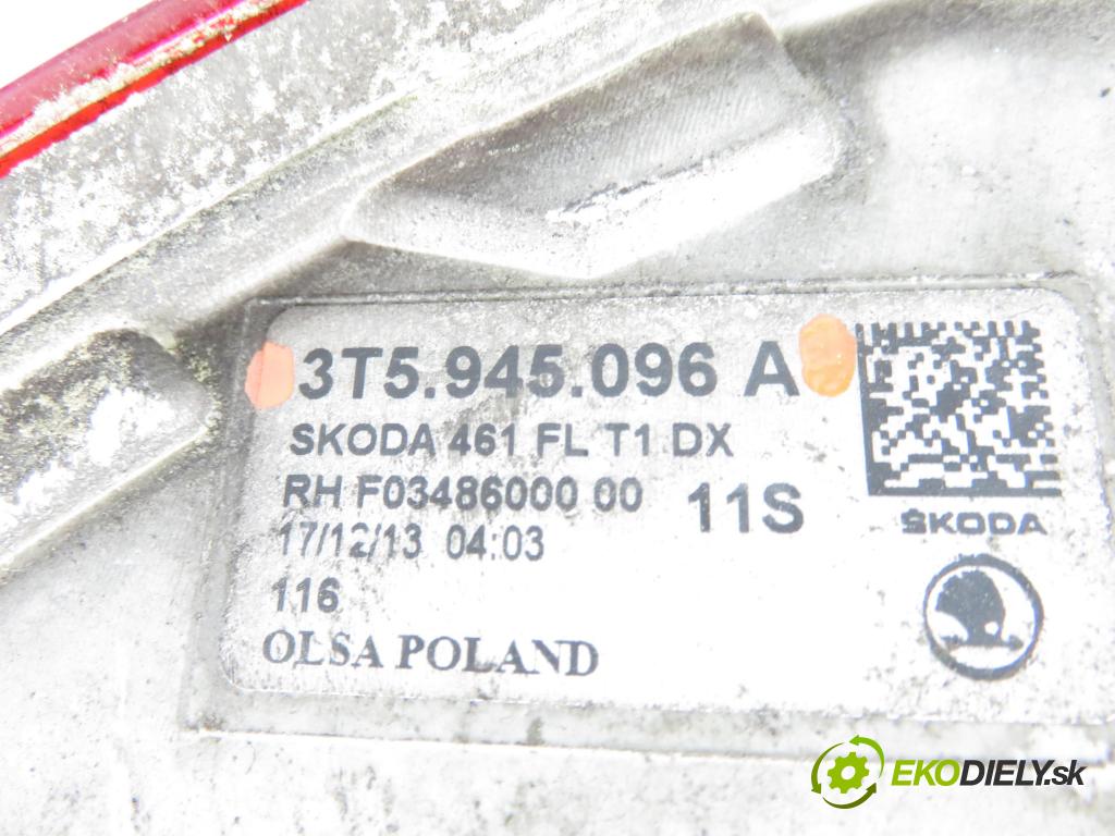 SKODA SUPERB II (3T4) SEDAN 2014 103,00 2.0 TDI 16V - CFFB 1968,00 Svetlo pravé zadné 3T5945096A