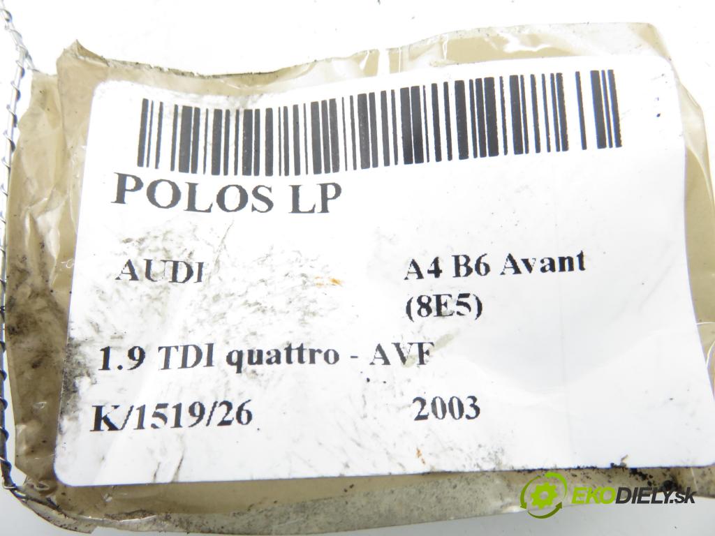 AUDI A4 Avant (8E5, B6) KOMBI 2003 96,00 1.9 TDI quattro - AVF 1896,00 poloos LP 8E0407271AH
