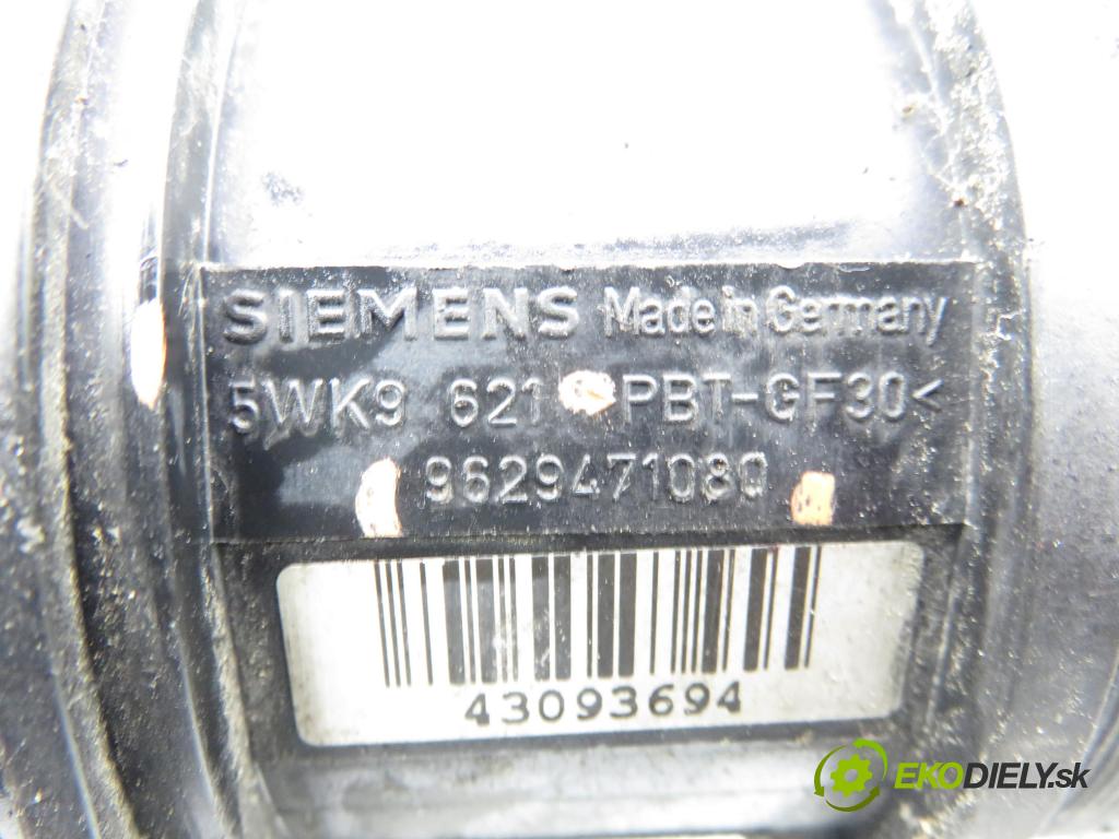 PEUGEOT 307 SW (3H) KOMBI 2004 79,00 2.0 HDI 110 - RHS 1997,00 váha vzduchu vzduchu 5WK9621 ; 9629471080