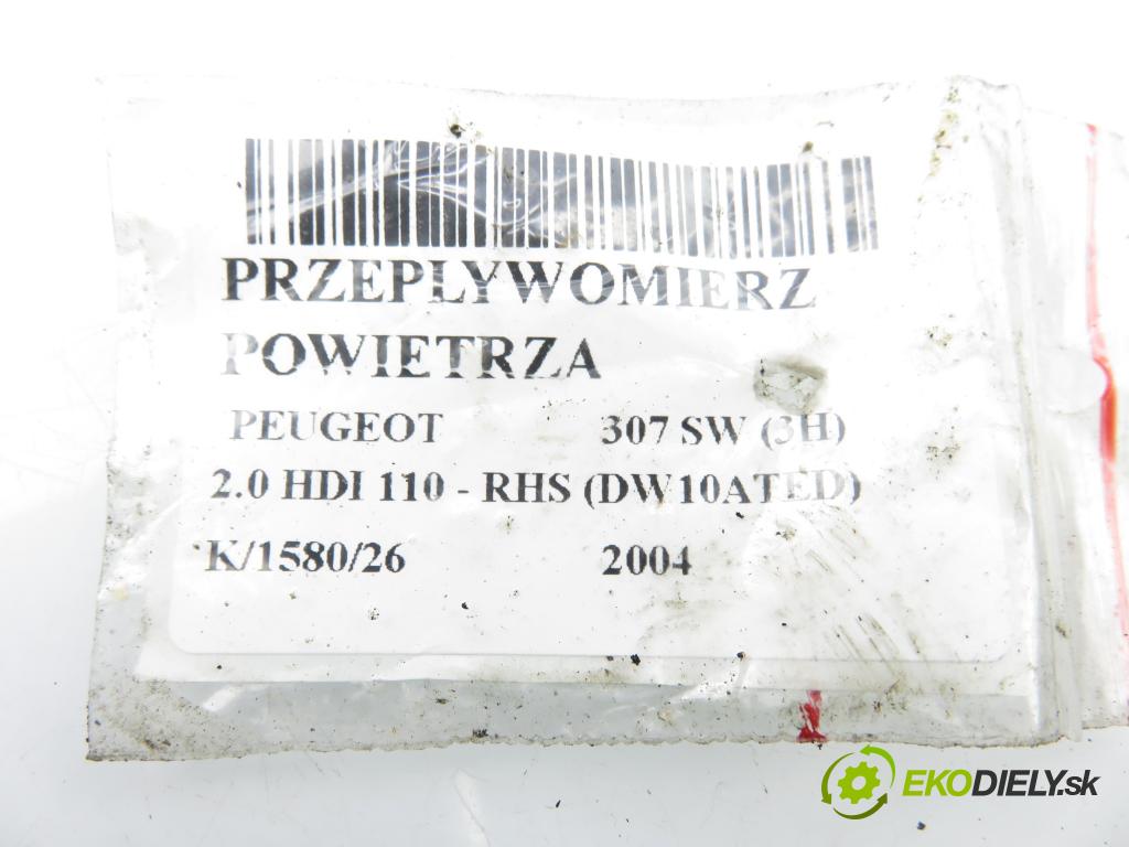 PEUGEOT 307 SW (3H) KOMBI 2004 79,00 2.0 HDI 110 - RHS 1997,00 váha vzduchu vzduchu 5WK9621 ; 9629471080