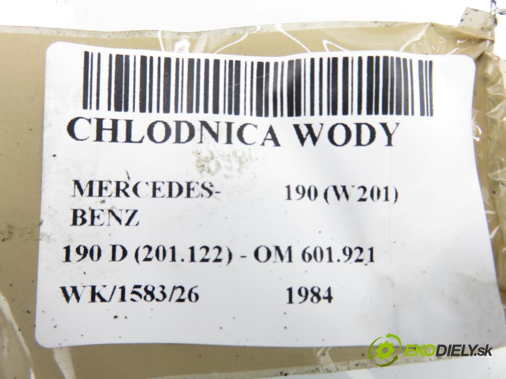 MERCEDES-BENZ 190 (W201) SEDAN 1984 54,00 190 D (201.122) - OM 601.921 2197,00 chladič vody