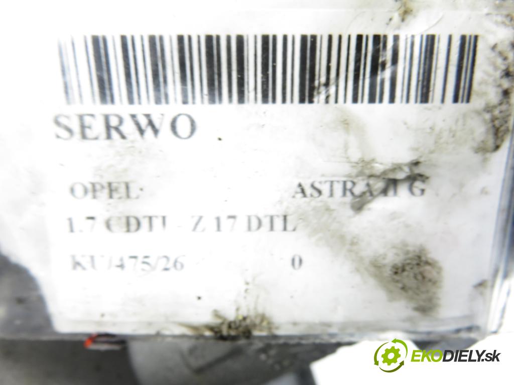 OPEL ASTRA G sedan (T98) SEDAN 2003 59,00 1.7 CDTI - Z 17 DTL 1686,00 posilovač 90498034MC (Servočerpadlo)