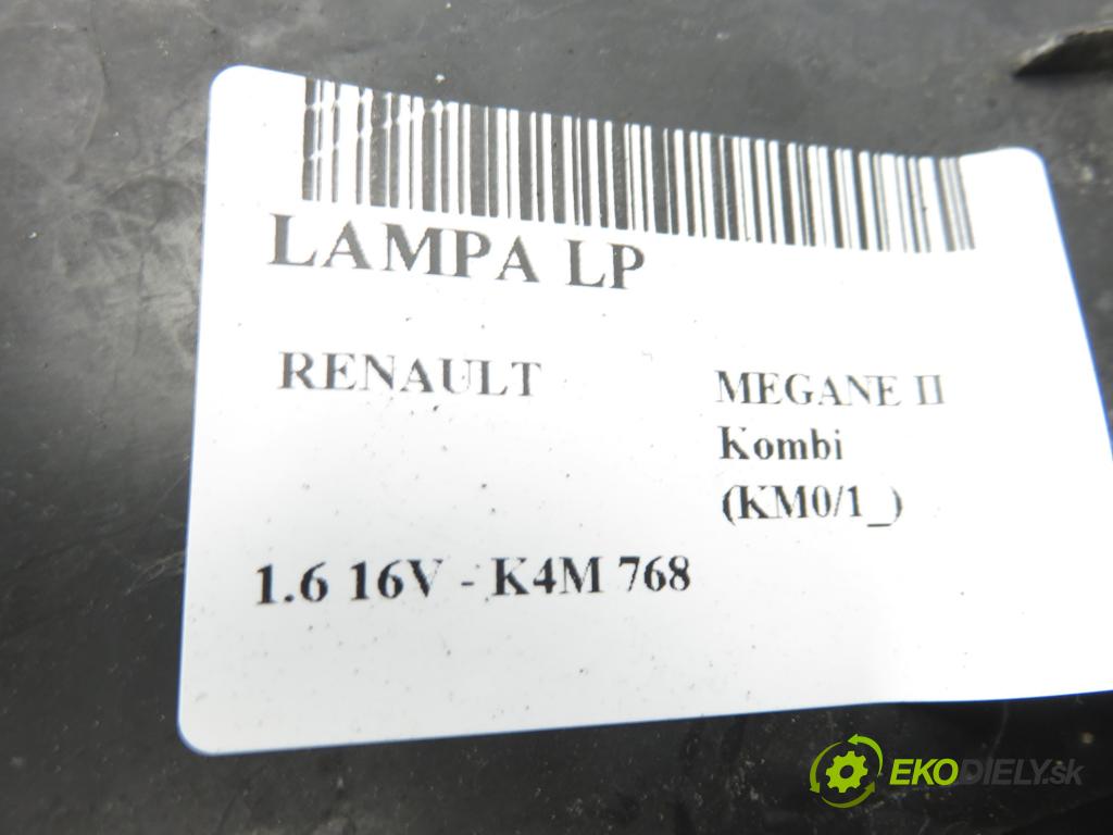 RENAULT MEGANE II Kombi (KM0/1_) KOMBI 2005 75,00 1.6 16V - K4M 768 1598,00 světlo LP 8200476428