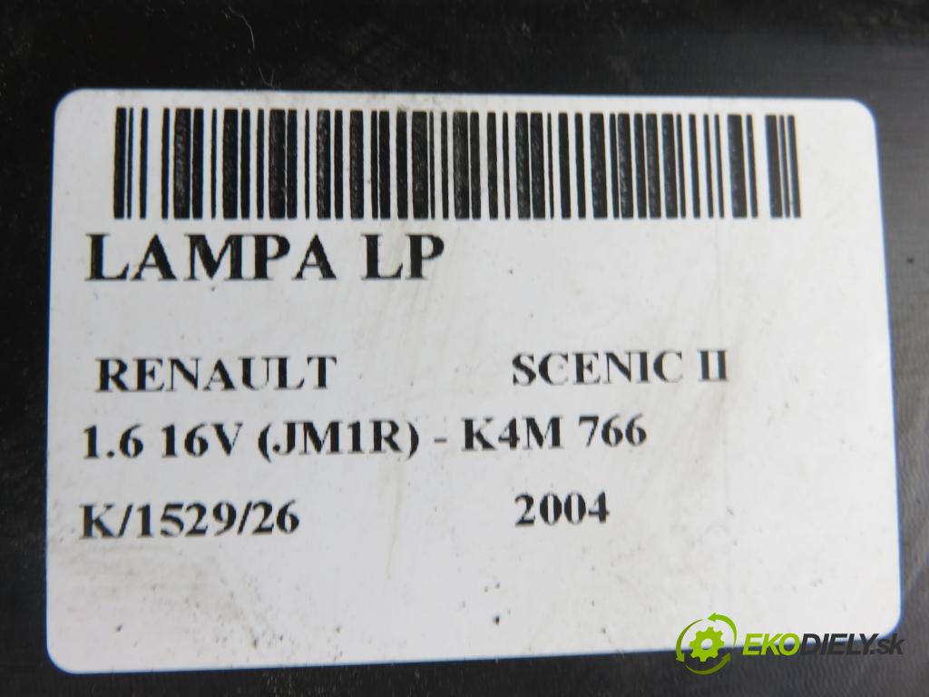 RENAULT SCENIC II (JM0/1_) MINIVAN 2004 82,00 1.6 16V (JM1R) 112 - K4M 766 1598,00 světlo LP