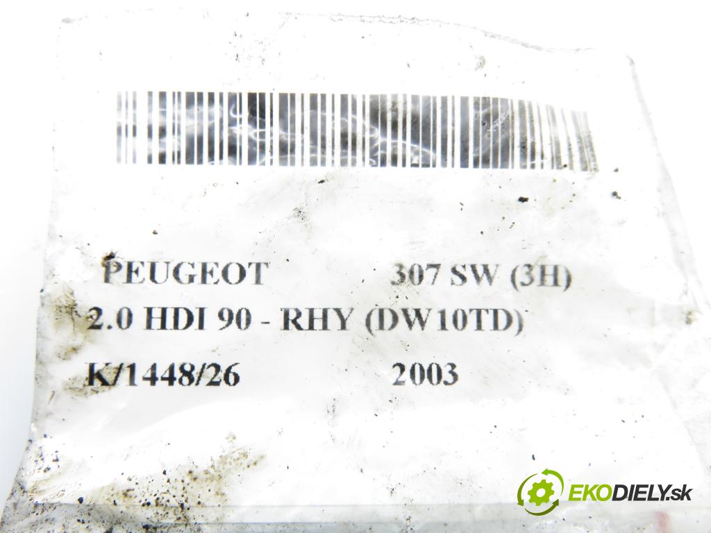 PEUGEOT 307 SW (3H) KOMBI 2003 66,00 2.0 HDI 90 - RHY (DW10TD) 1997,00 vstrekovač 0445110076 ; 9641742880 (Vstrekovač paliva)
