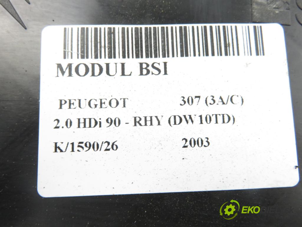 PEUGEOT 307 (3A/C) HB 2003 66,00 2.0 HDi 90 - RHY (DW10TD) 1997,00 MODUL BSI 9636760580E