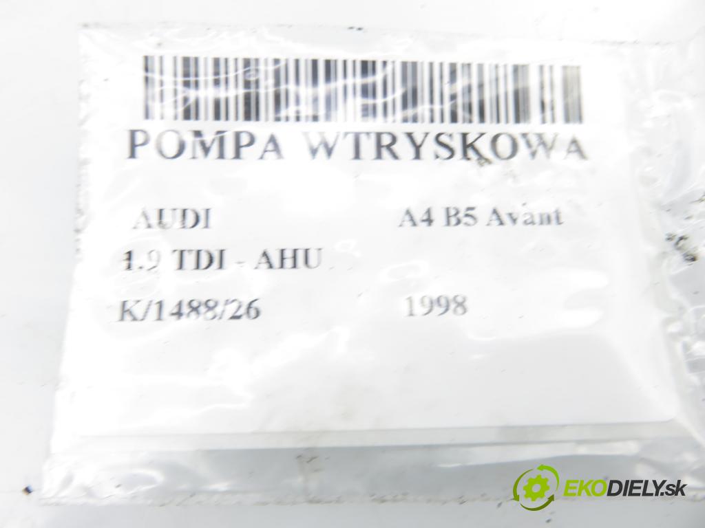 AUDI A4 Avant (8D5, B5) KOMBI 1998 66,00 1.9 TDI - AHU 1896,00 Pumpa vstrekovacia 0460404971 ; 028130115M (Vstrekovacie čerpadlo)