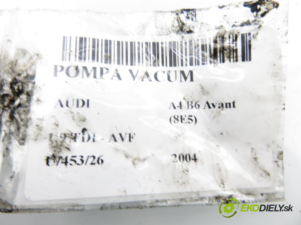 AUDI A4 Avant (8E5, B6) KOMBI 2004 96,00 1.9 TDI PD 130 - AVF 1896,00 pumpa vakuová 038145209C