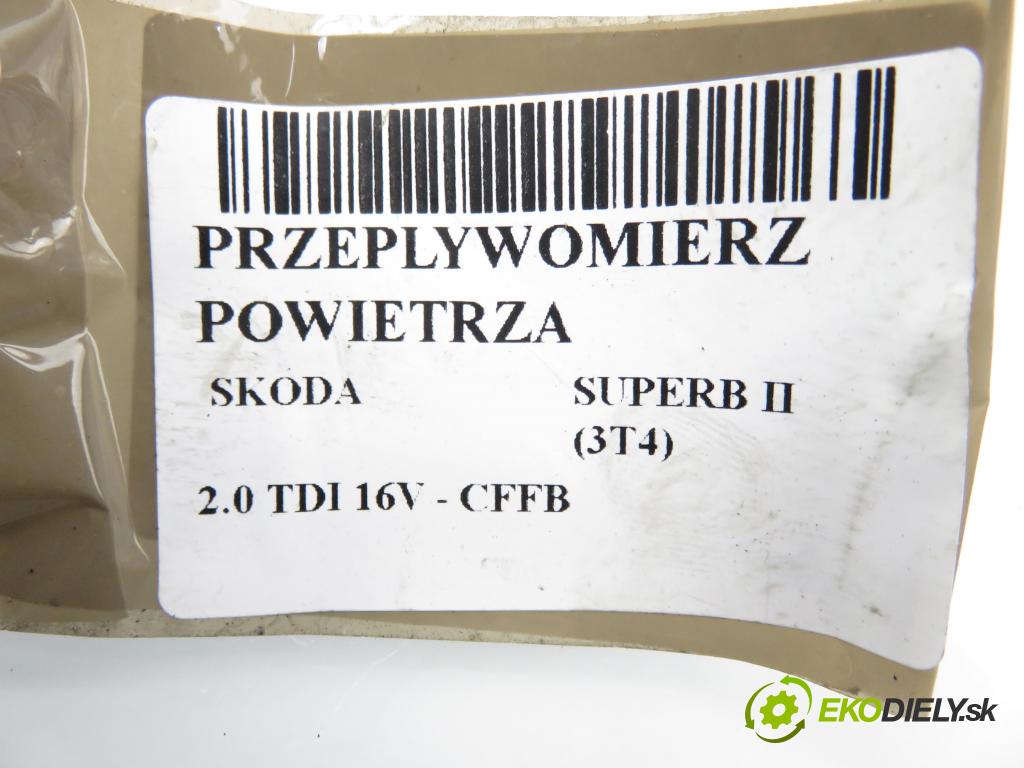 SKODA SUPERB II (3T4) SEDAN 2014 103,00 2.0 TDI 16V - CFFB 1968,00 váha vzduchu vzduchu F00C2G8010 ; 0281002956 ; 03L906461A